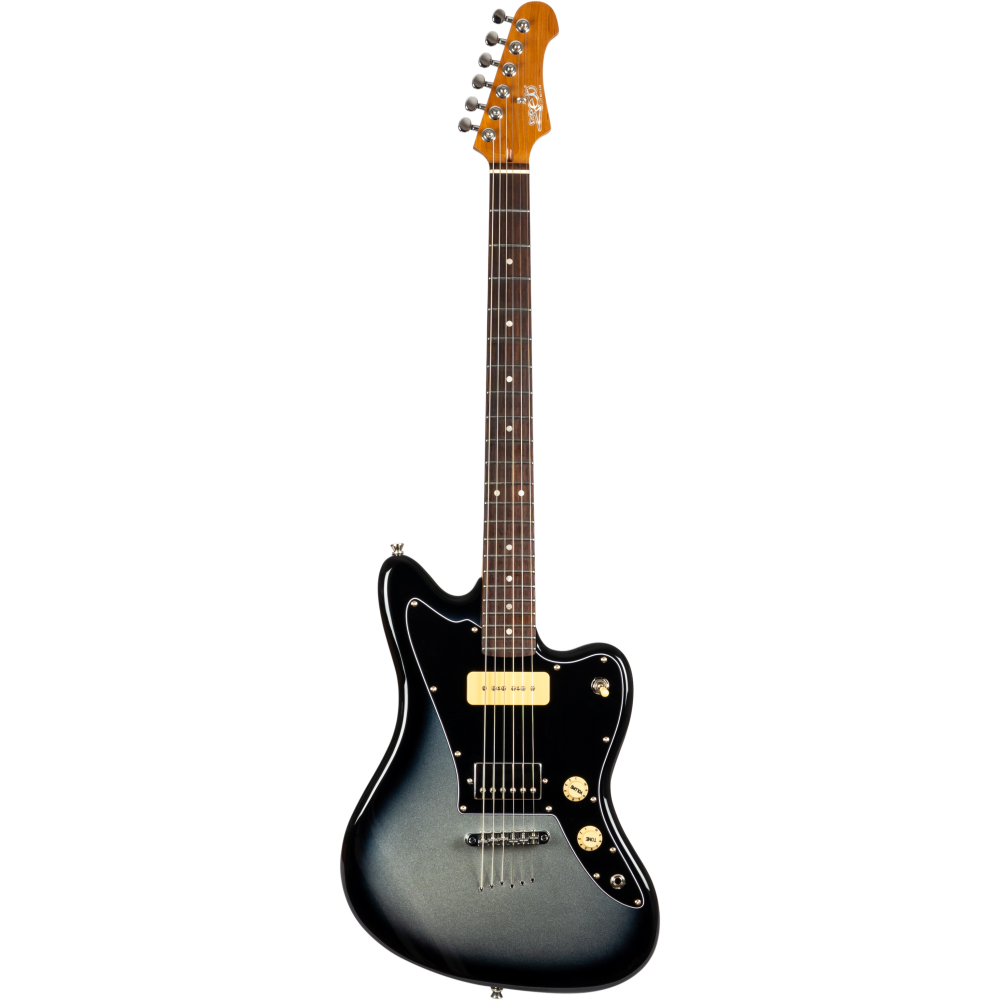 GUITARRA ELECTRICA JET JJ350 BARITONE MOONBURST SILVER BURST