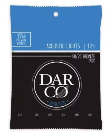 JUEGO CUERDAS DARCO D500 ACUSTICA (12CU)