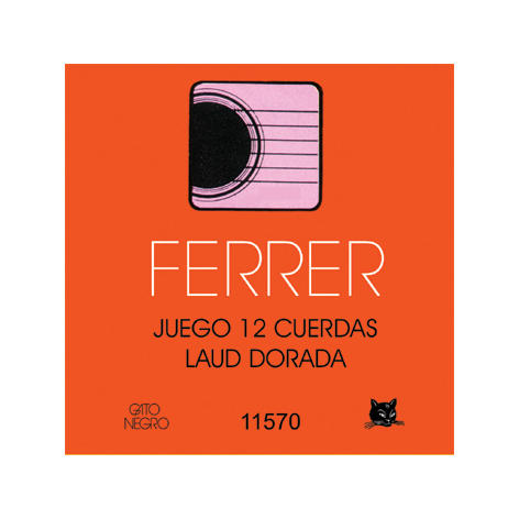 JUEGO CUERDAS LAUD DORADA GATO NEGRO 11570