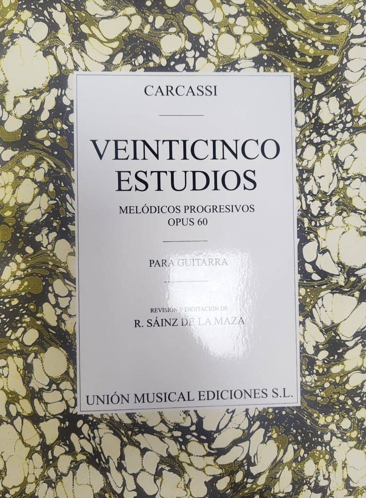 VEINTICINCO ESTUDIOS PARA GUITARRA OPUS 60