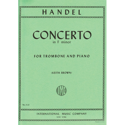 HANDEL, GEORGE.F BROWN CONCERTO F MINOR