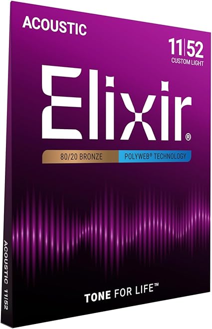 CUERDAS ACUSTICAS ELIXIR POLYWEB 11025 (11-52)