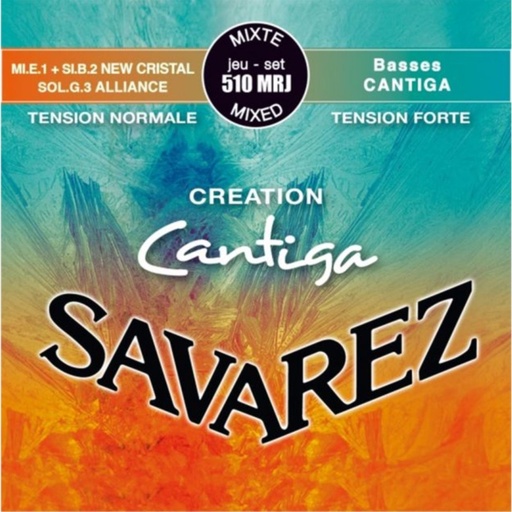 [510-MRJ] JUEGO CUERDAS SAVAREZ CANTIGA ROJA/AZUL 510-MRJ