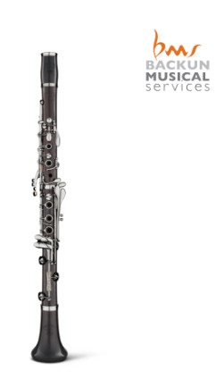 [30630] CLARINETE SIB BACKUN ALPHA PLUS 17 LLAVES PLATEADAS
