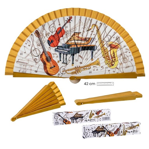 [8435266185628] ABANICO INSTRUMENTOS MUSICA