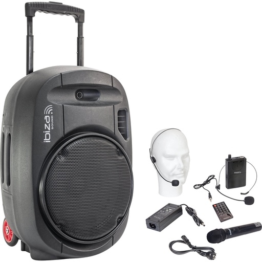 [17-2612] ALTAVOZ IBIZA PORTATIL PORT12UHF-MKII-TWS 12" 17-2612